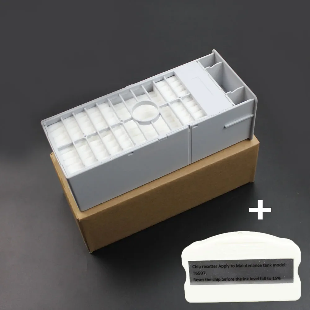

Резервуар для обслуживания T6997 с чипом для Epson Surecolor P6000 P7000 P8000 P9000 P6080 P7080 P8080 P9080, резервуар для отработанных чернил для принтеров