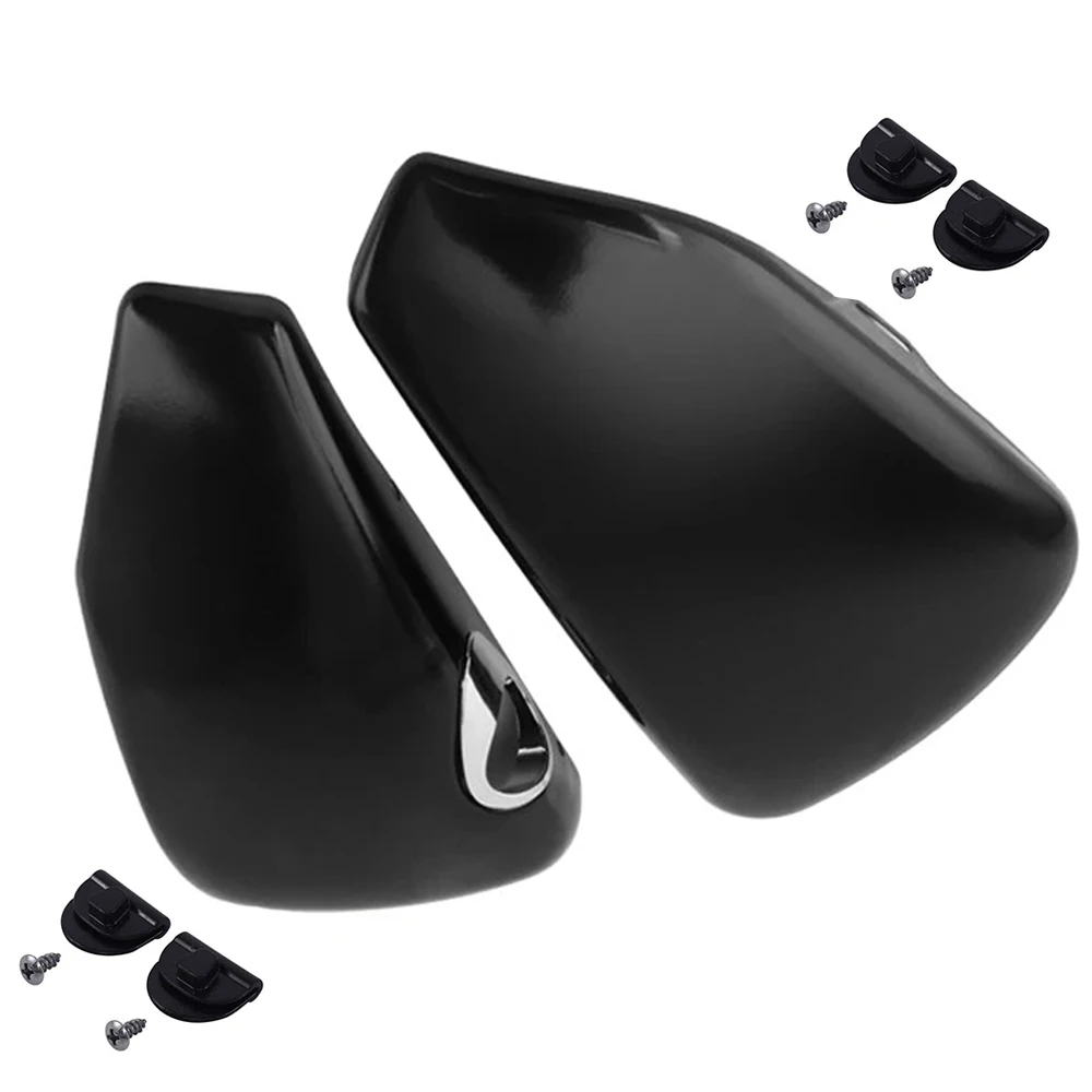 

Motorcycle Left Right Side Battery Fairing Cover Glossy Black For Harley Sportster 883 1200 Custom 2014-2022