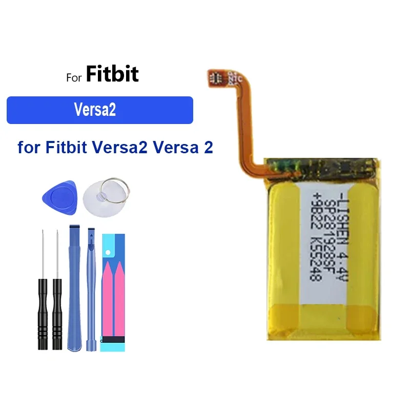 Replacement Battery SP271828SF 332327 150mAh-260mAh For Fitbit Versa Lite 4 3 2 Sense 352325 FB504 FB415 FB505