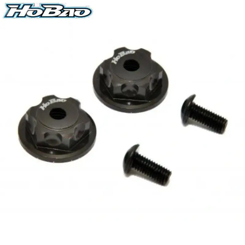 Original OFNA/HOBAO RACING OP-0090 Dobule Locking Dust Proof Wheel Nuts (2pcs) Hard Coating For 1/8 HYPER MT PLUS 2 Monster Truc