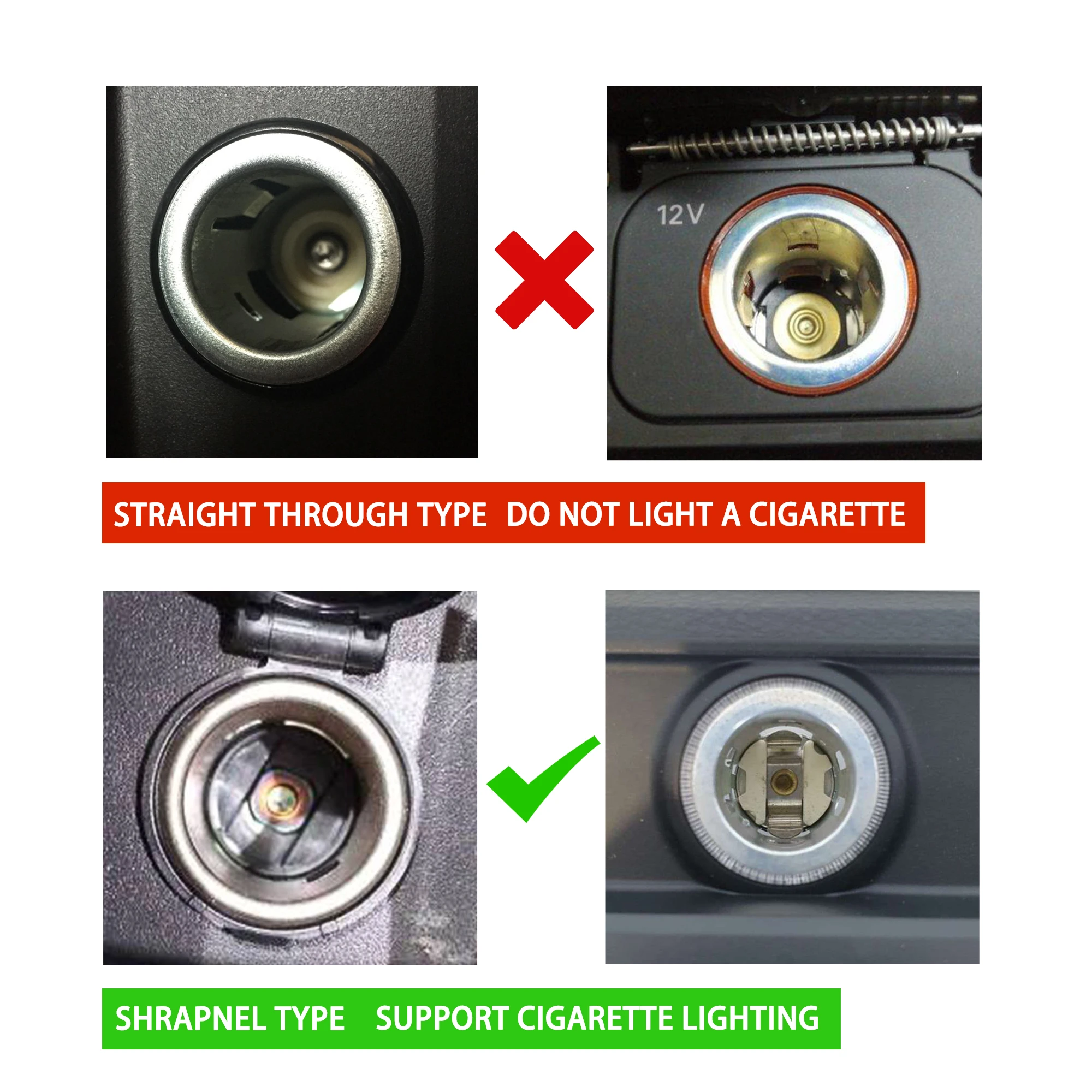 12V Metal Car Windproof Portable Flameless Cigarette Lighters For Mitsubishi Ralliart Galant Lancer EX Outlander ASX Competition