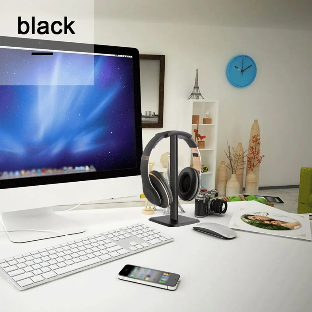 Universal Headphones Stand Holder Gaming Headset Stand Earphone Display Rack Hanger Bracket Over Ear PC Headsets Support Rack