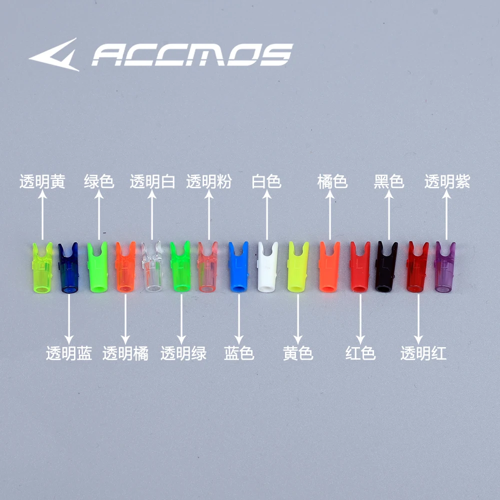 10pcs DIY Plastic Arrow Pin Nocks Size L or Aluminum Nock Pin Needles For ID4.2/6.2/3.2/5.2/8.0mm Arrow Shaft Archery Accessory