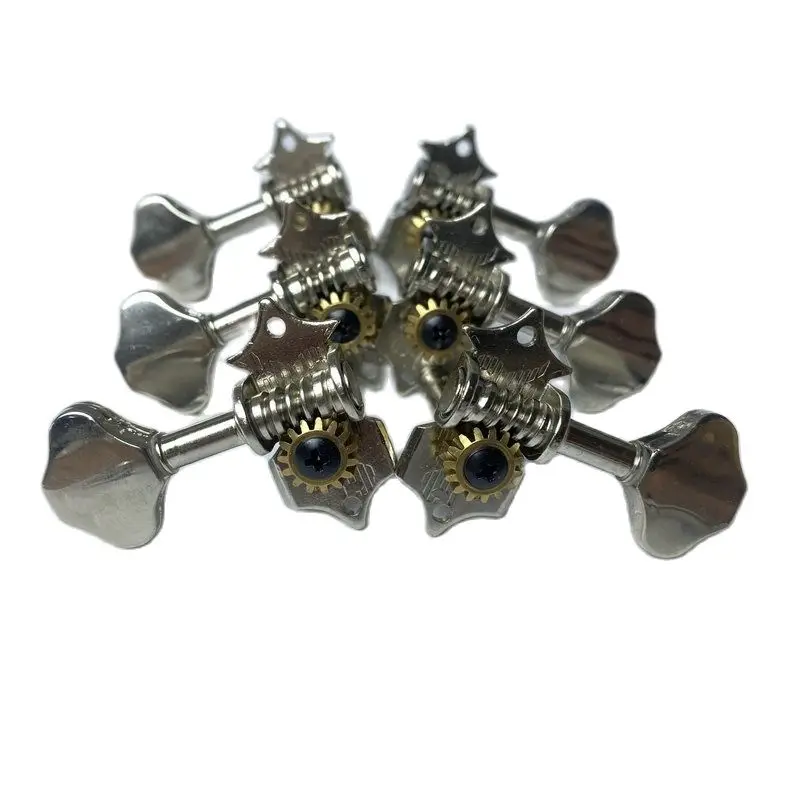 Vintage Guitar Tuner Keys 6 pieces L3R3 Open Gear Electric Guitar and Acoustic Guitar Machine Head Tunning Key