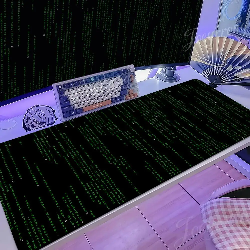 

Mouse Pad Hot Anime 1000x500 Taro Sakamoto Days XXL Large Gaming Non-slip Office Keyboard Mats Desk Mat Matrix Code