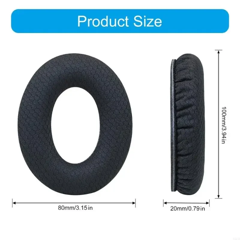 Reemplazos Estilo de malla transpirable Cómoda almohadilla de oreja de esponja viscoelástica adecuada para auriculares Bose QC15 QC35 QC2 QC25 AE2 Soundlink2