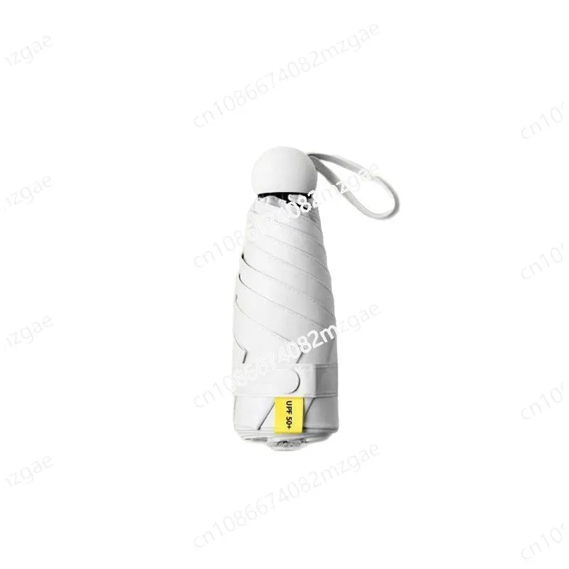 Ultra Light Mini Women's 50 Fold Sun UmbrellaSun Protection and UV Protection Dual-purposeUmbrela,Sun Umbrella Pocket Capsu