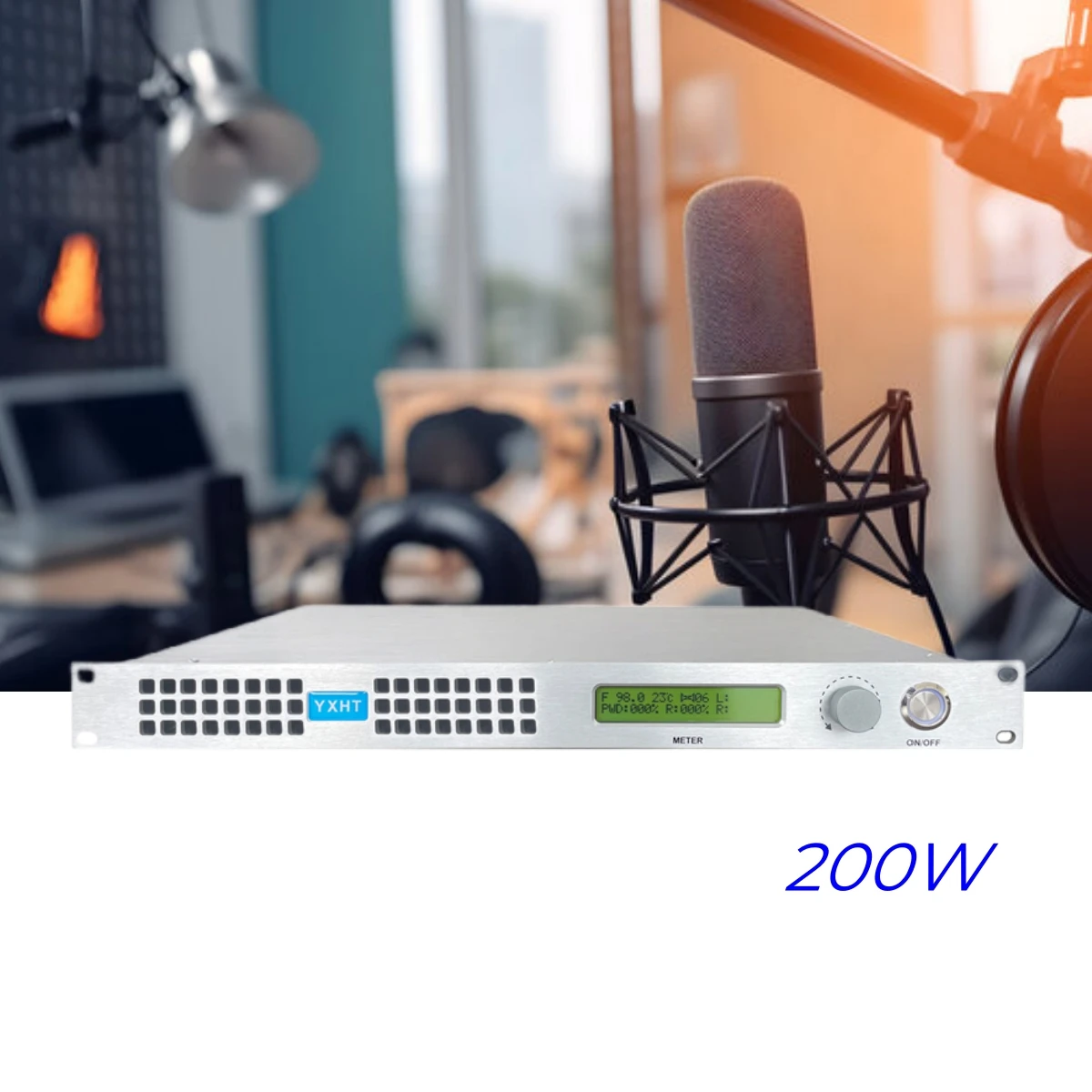 

Professional-Grade YXHT-1: 200W Wireless Stereo FM Transmitter for Extended Range Broadcasting
