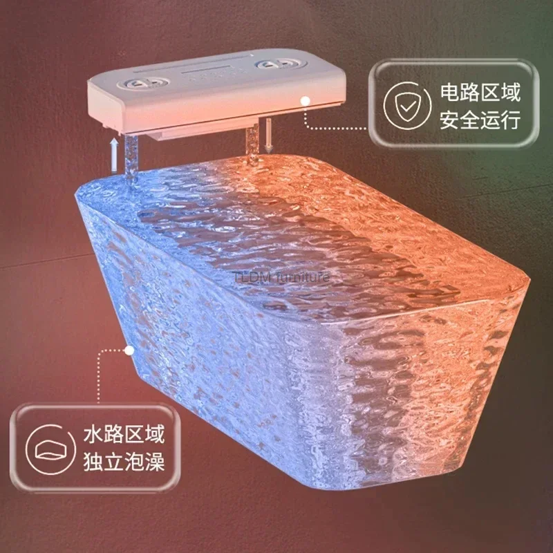 Home Portable Bathtub Adult Full Body Bath Bucket Foldable Spa Bathtub Automatic Heating Sweat Steaming Bucket Comfortable Bidet