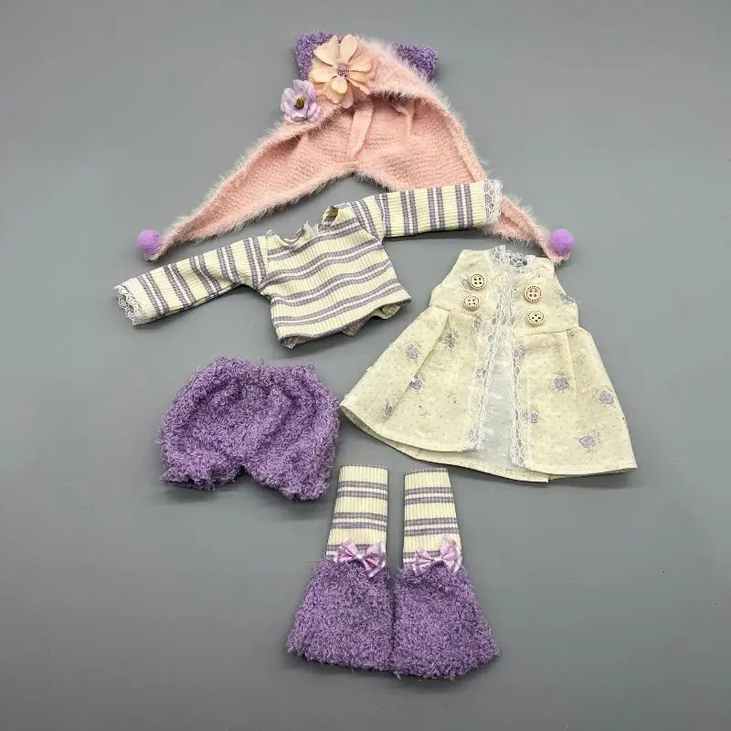 .Hot Sale.1Set DIY Dress-up Clothing Toy Accessories Doll's Clothes Suitable For 30cm 1/6 Scale Doll GL Body Ghost Mom view 2