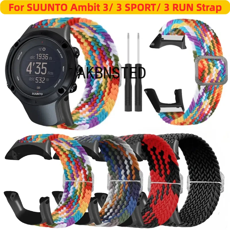 

Nylon Watch Strap For SUUNTO Ambit 3 Bracelet Sport Loop Watch Strap Replacement Bracelet For SUUNTO Ambit 3 Sport/RUN Wristband