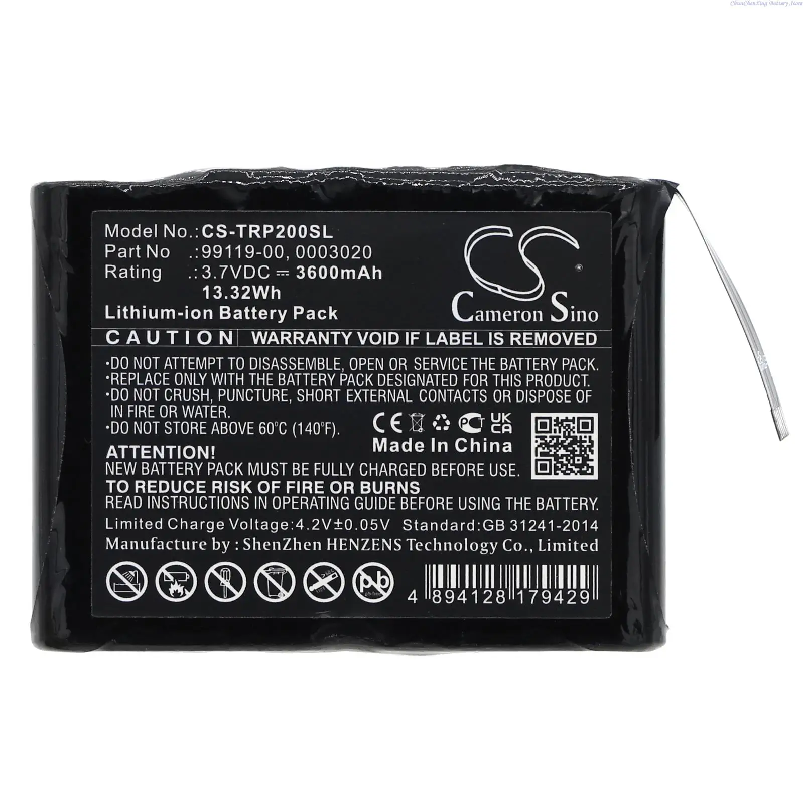 Cameron Sino 3600mAh GNSS Battery 99119-00, 0003020 for Trimble R1, PG200