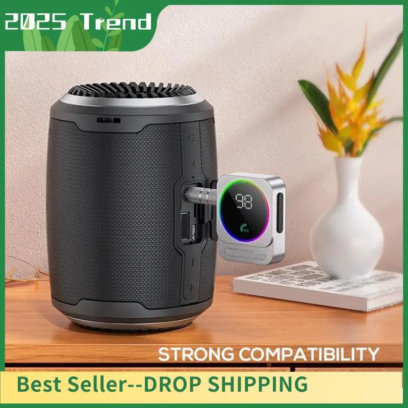 Mejores OFERTAS adaptador auxiliar Bluetooth para coche, adaptador portátil Bluetooth para coche, receptor de Audio inalámbrico para altavoz estéreo de coche/hogar