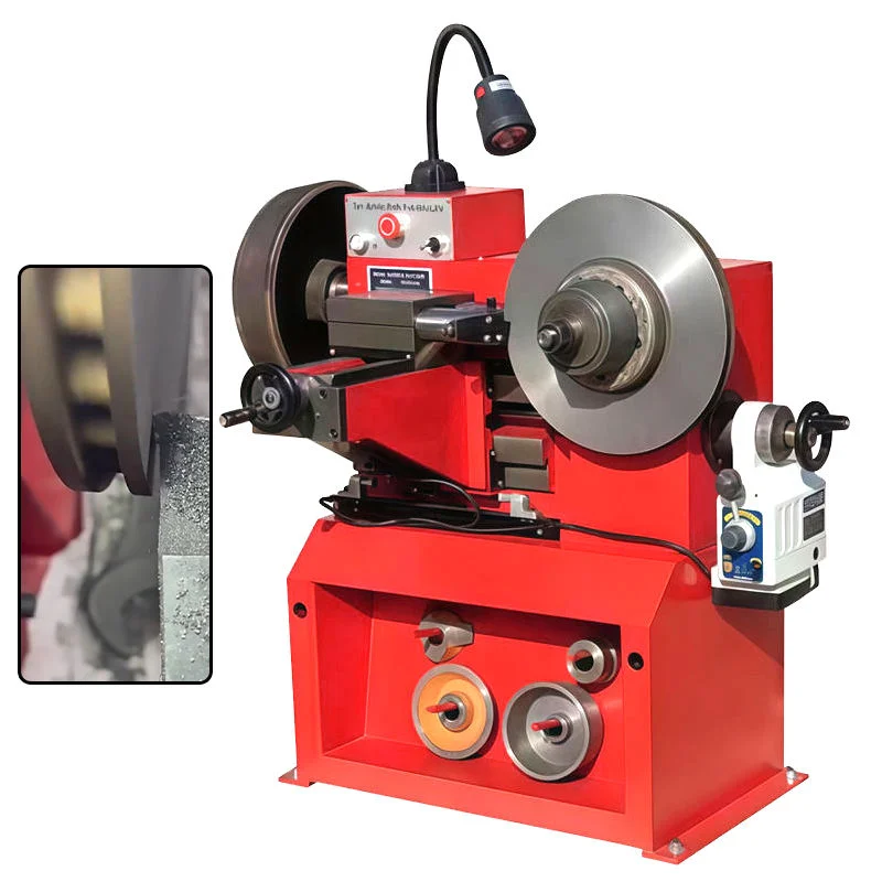 KARJOYS Brake Drum (DISC) Lathe Machine Tire Service Equipment Semi-Automatic Grinding Machine For Car Brake 1.1KW Motor Power