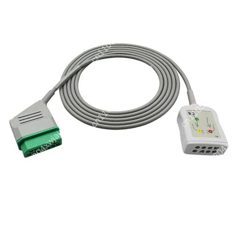 BR-906P 903 BSM-2353 3 Lead ECG Trunk Cable Patient Monitor EKG Replacement Lead Wire