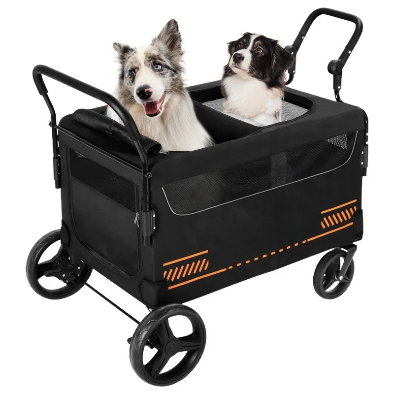 

Large pet cart, going out, multi-cat travel, pet cart, foldable