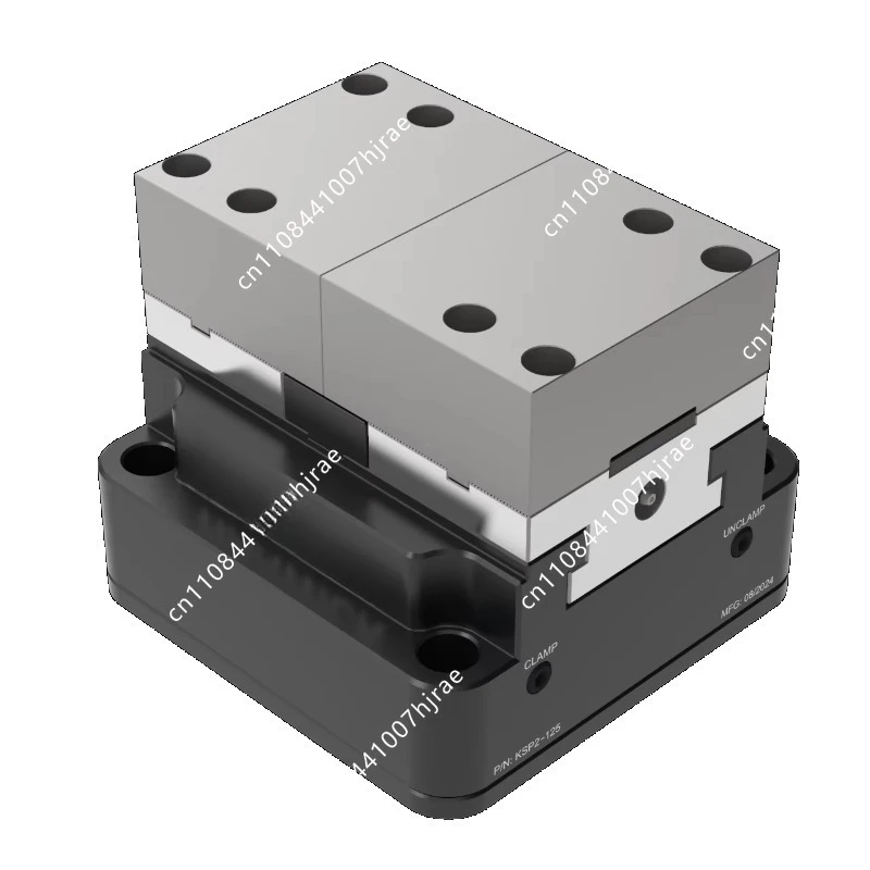 New KSP2-125 Pneumatic Self Centering Concentric Vise High Clamping Force Block Fixture For CNC Machining Center Equipment