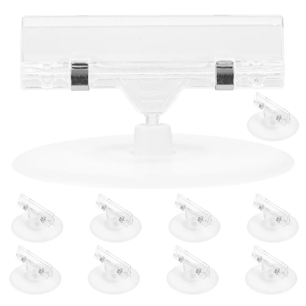 

10pcs Label Clips: Abs Plastic Price Tag Holder For Retail Display Sign Stand Shelf Card Organizer Store Merchandise Clip Clamp