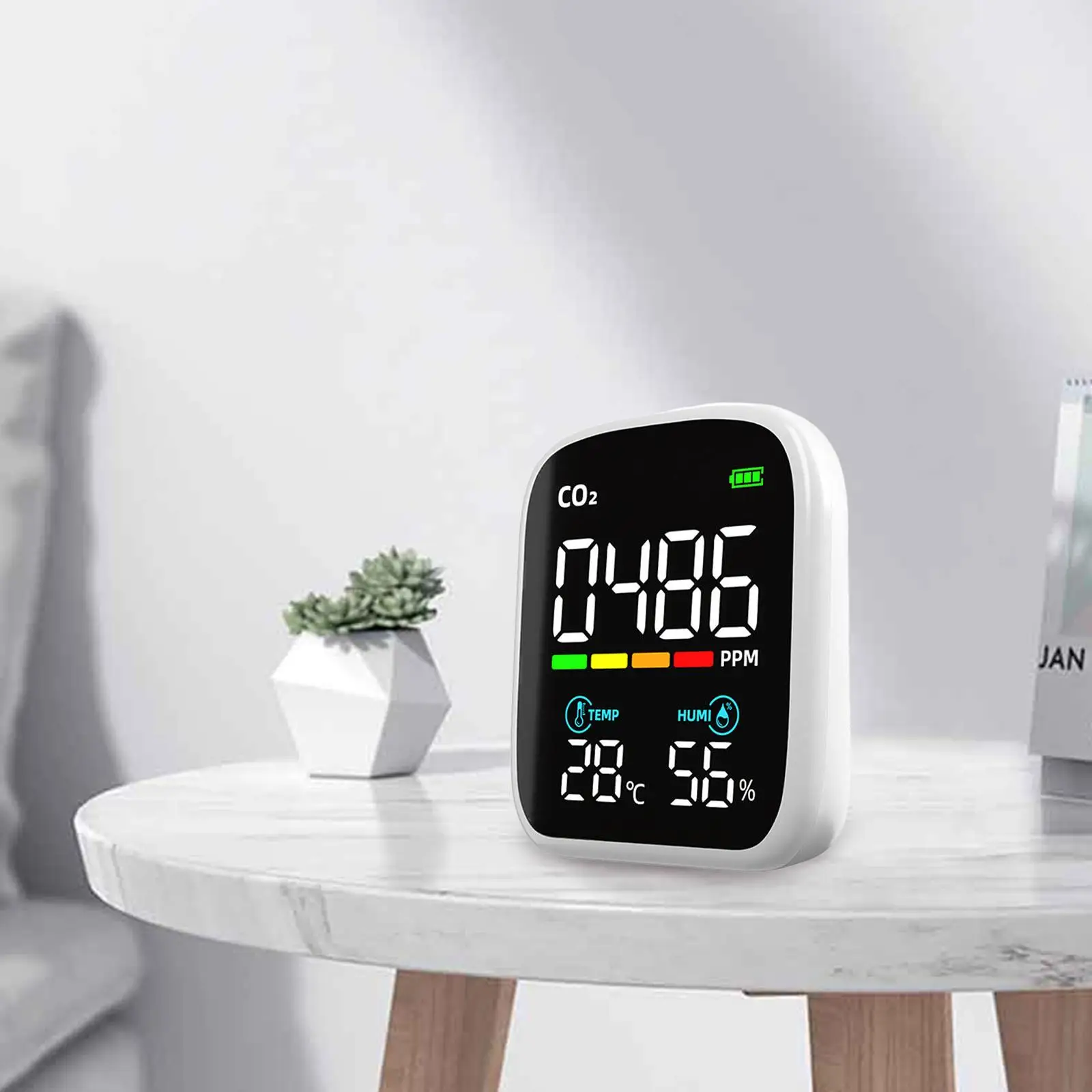 

CO2 Digital Monitor Large Screen Air Quality Tester for Office Hotel Airport