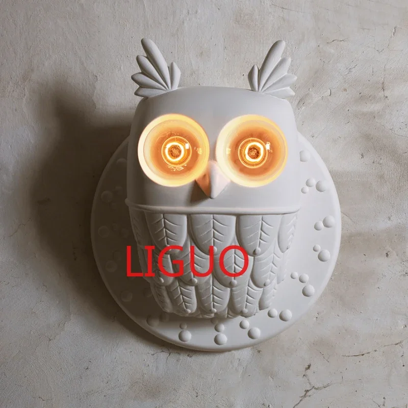 

Nordic Wall Lamp Postmodern Resin Owl Wall Lamps For Living Room Bedroom Home Art Decor E27 Bedside Wall Light Bathroom Fixtures