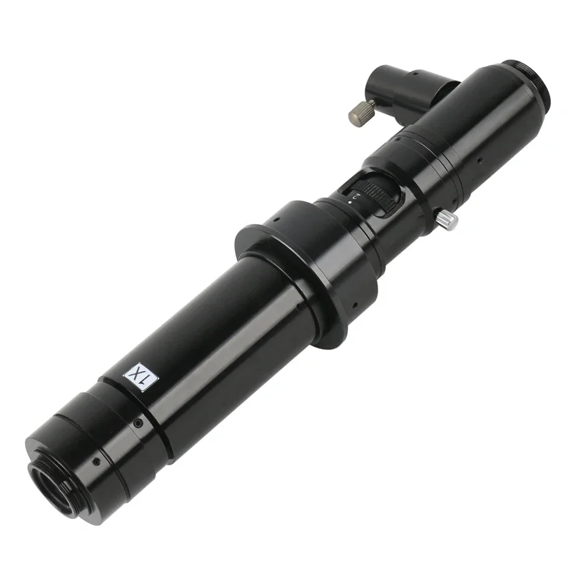 Imagem -03 - Microscópio Monocular de Luz de Ponto Coaxial hd Optics 180x 300x Zoom Contínuo Lente de Montagem c Anel de 50 mm