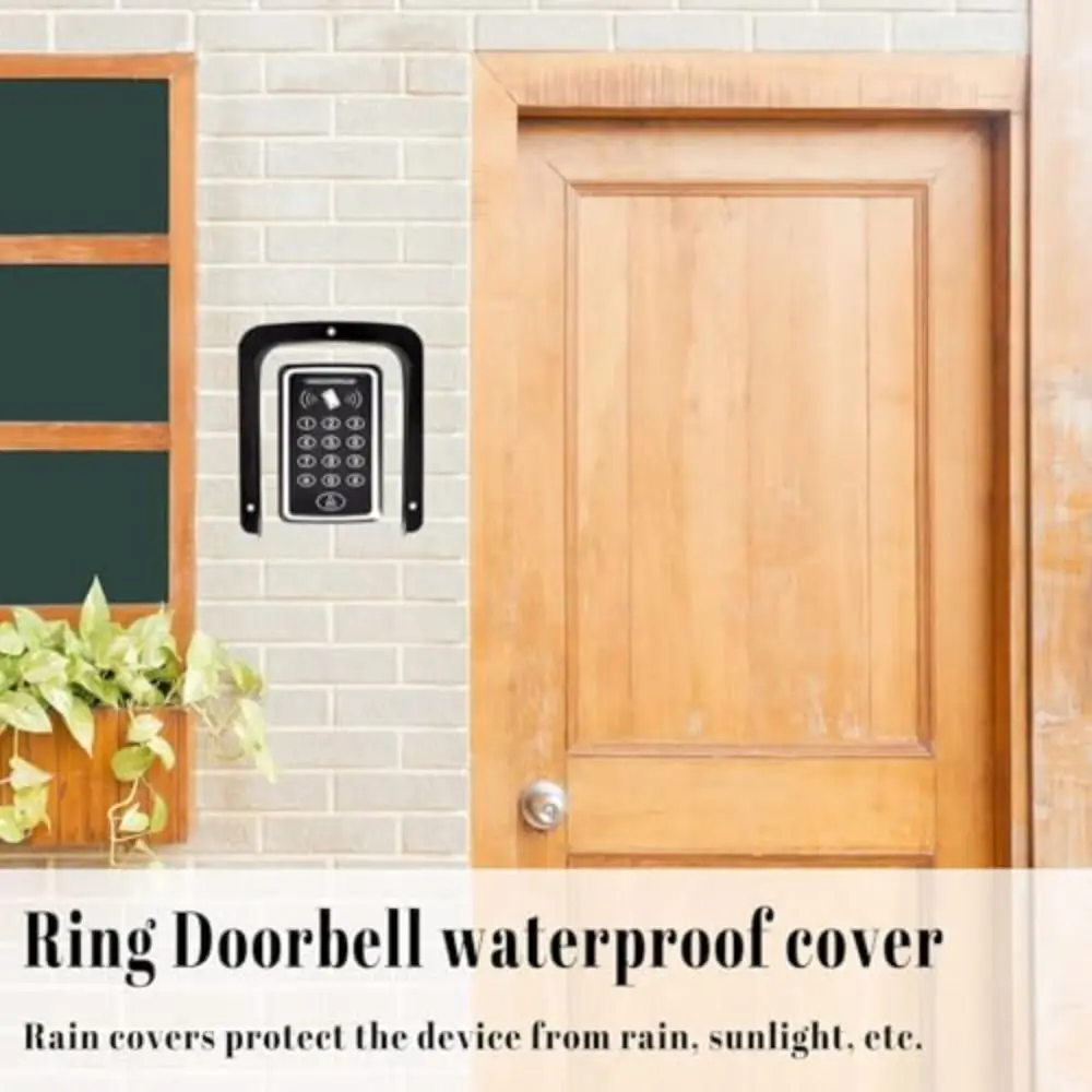 

Металлический материал, чехол для дверного звонка, непромокаемая коробка, водонепроницаемый дизайн, дождевик, прочный универсальный защитный чехол