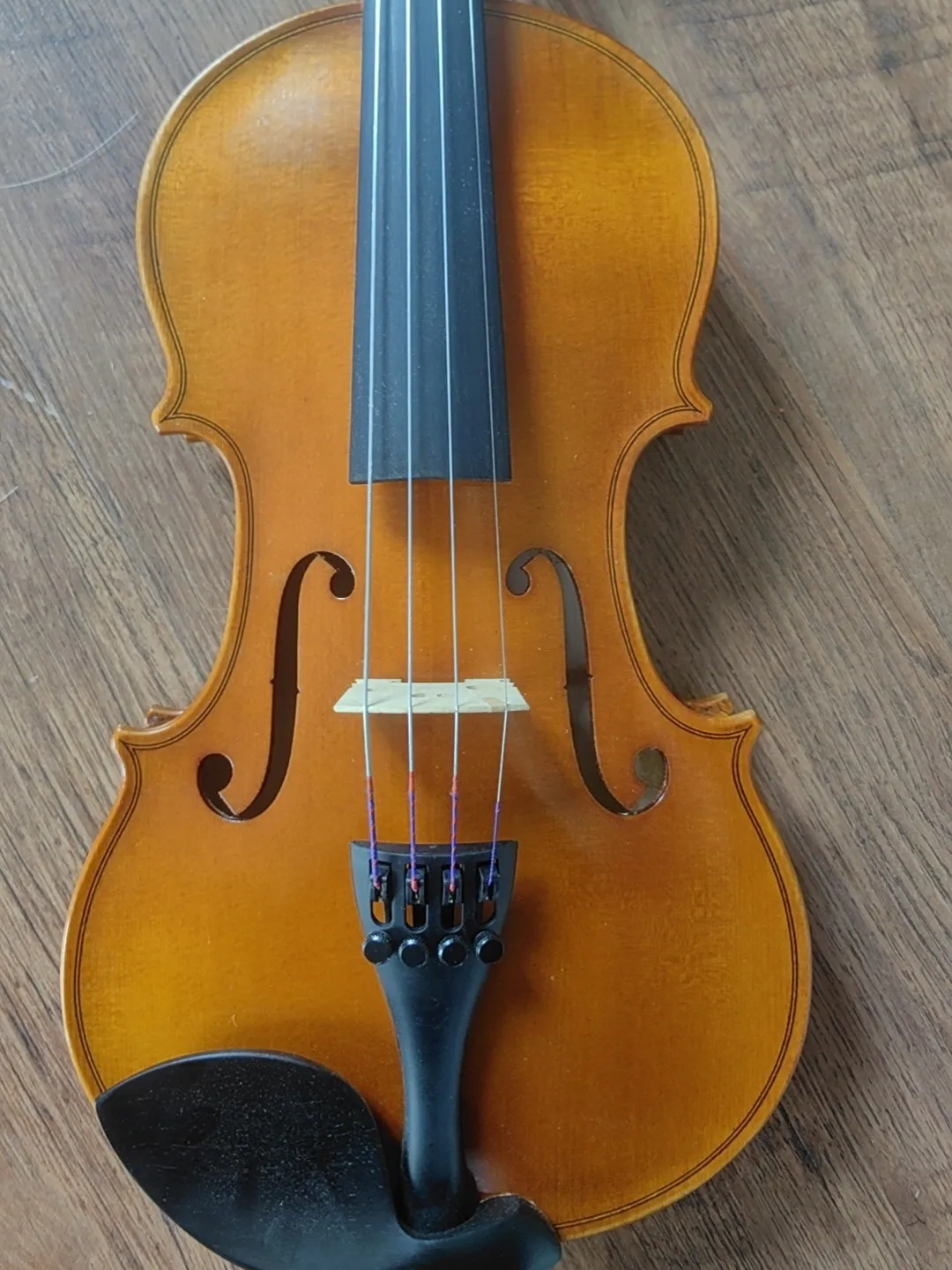 Special offer! 1/2 size violin for kid, one piece back , Strad model, warm balance tone