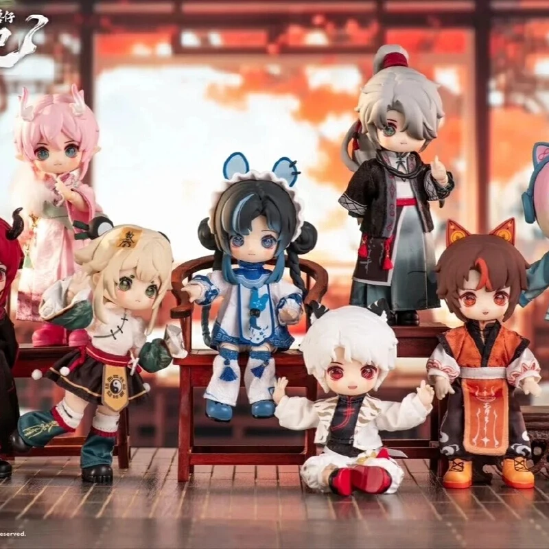 

В наличии, оригинальная шарнирная кукла Nagi Beast Cub, вариант Yunxu Ji Series Bjd, слепая коробка, масштаб 1/12, каваи, подарки на день рождения и праздник