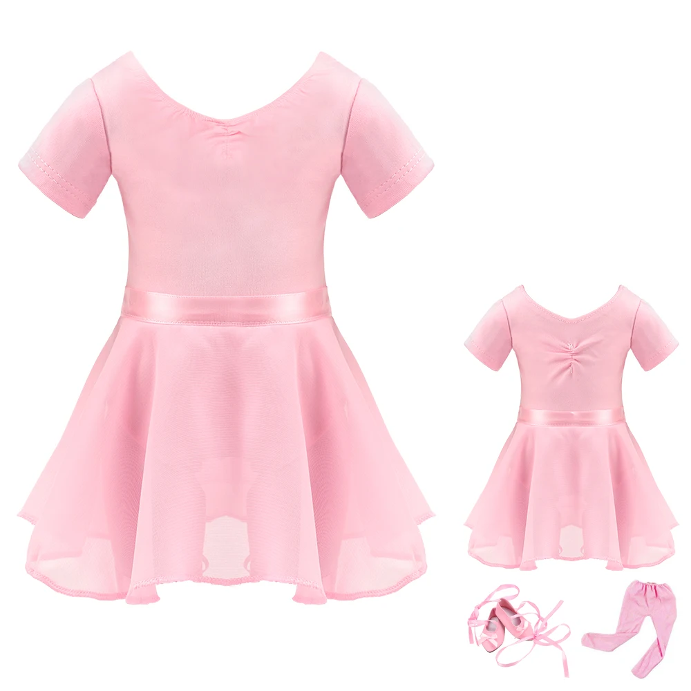 BARWA 18 inch Doll Matching Outfits Clothes 4 PCS Ballet Ballerina Outfits Dance Dress Costume (No Doll))