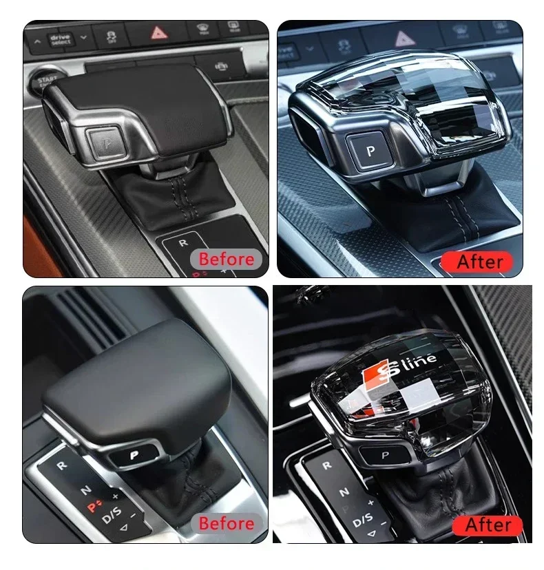 أودي كريستال والعتاد التحول مقبض رئيس رافعة A6 C8 A6L RS7 A7 Q8 S8 SQ8 Q7 RS6 A8L A4 A4L Q5L RS4 RS5 A5 S4 S5 SQ5 Q8 SQ #2