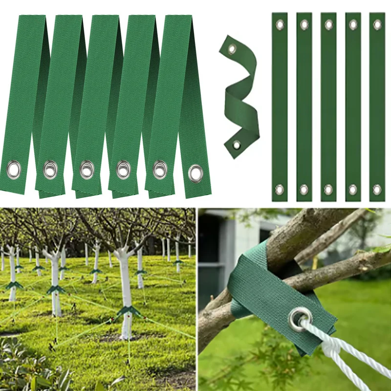 2-10Pcs Windproof Tree Belt Anti-Hurricane Stereotyped Nylon Fixed Strap Newly Planted Branch Belt Tree Straightening Supporter