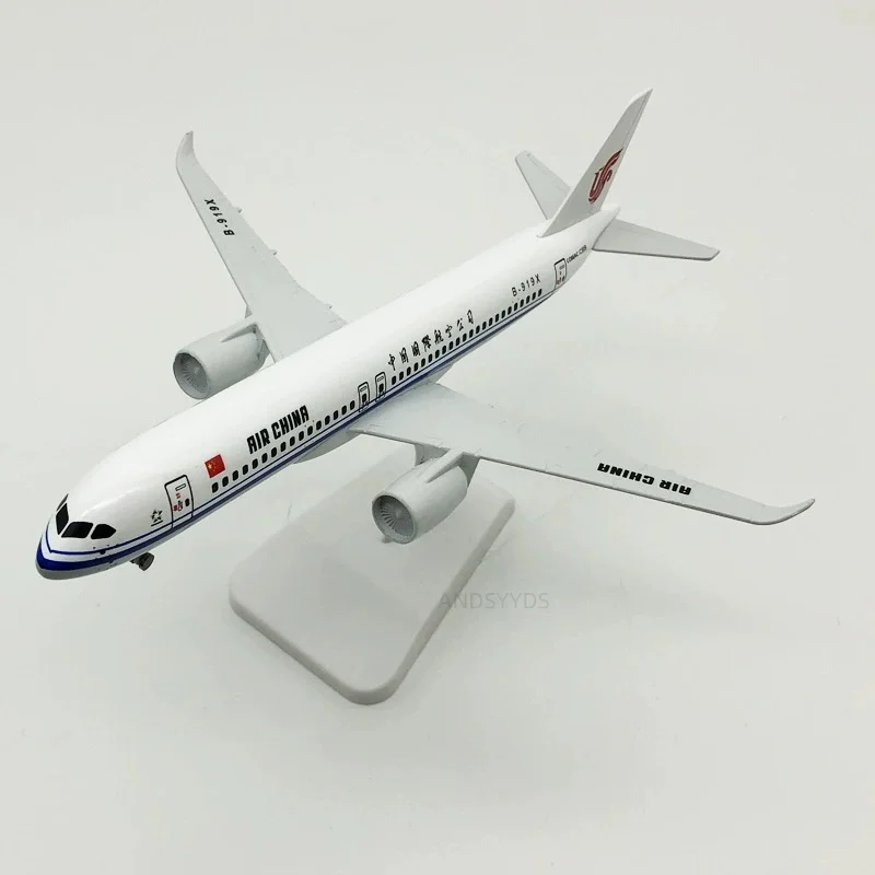 نموذج طائرة 20 سنتيمتر الخطوط الجوية الصينية الطائرات C919 دييكاست سبيكة معدنية 1/400 مقياس الطائرة مع قاعدة الطيران جمع طائرة #4
