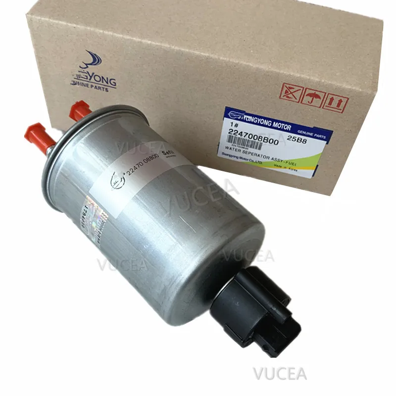 Separador de agua y filtro de combustible para Ssangyong Rexton Kyron OEM 2247008B00, Envío Gratis, genuino, 2247008B00