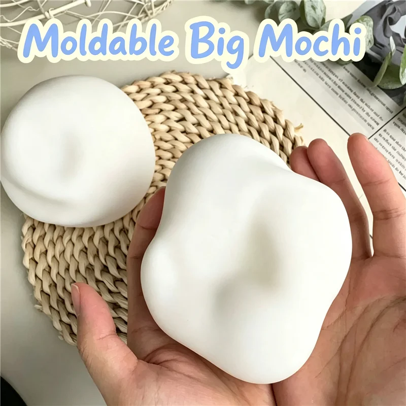 Giant Flour Filled Simulated Bun Fidget Squeeze Ball Slow Rebound Sensory Calming Stress Anxiety Relief for Autism Daily Toy