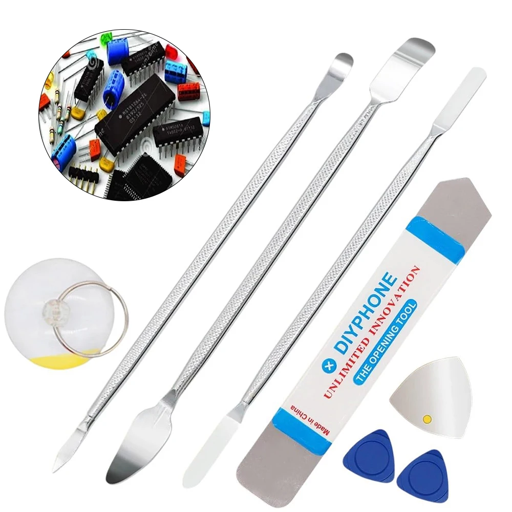 

Hand Tool Kit Screwdriver Set Opening Pry Bar Screen Disassemble Tools for iPhone for Android Mobile Phone Repairing