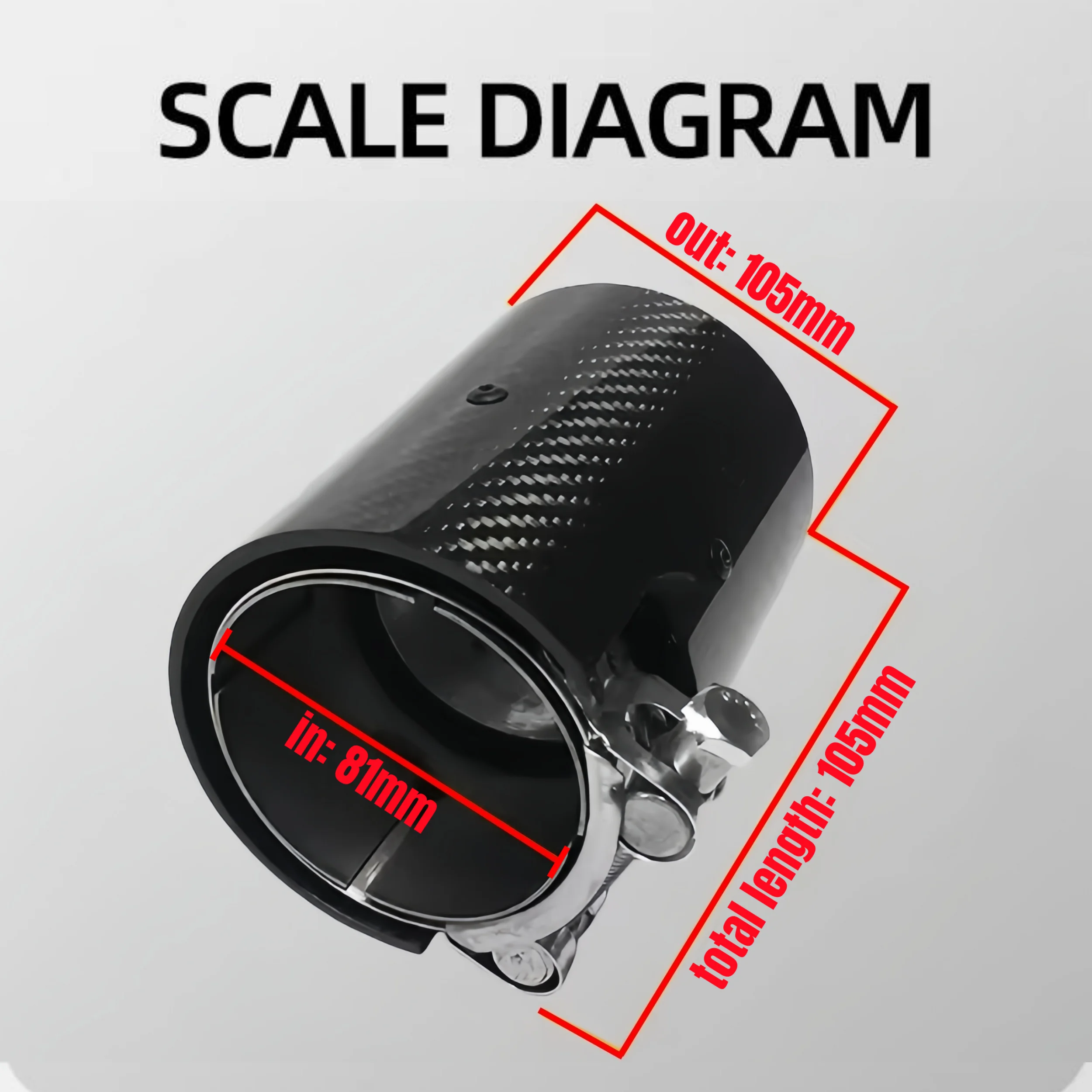 For DEX Exhaust Tip for G87 M2/G80 M3/G82 G83 M4/G90 G99 M5 Performance Style CarbonFiber Exhaust Muffler Tips Nozzle TailPipe