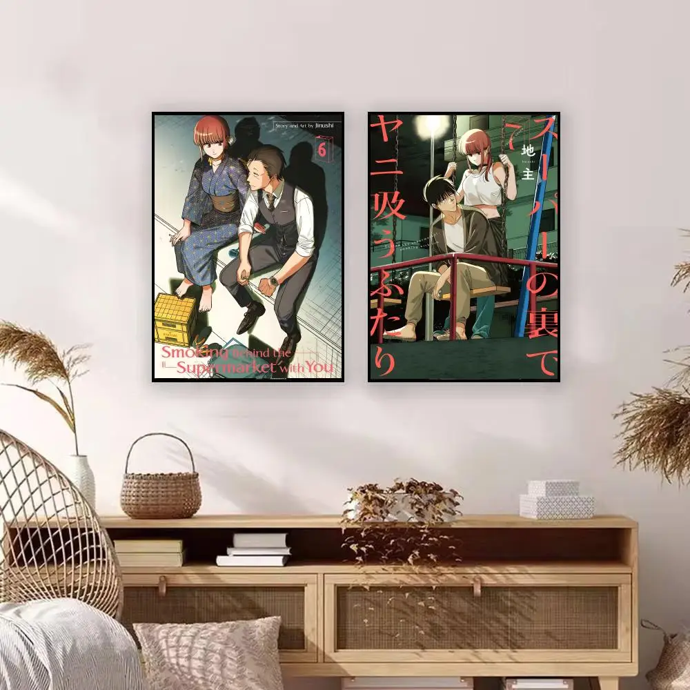 Smoking Behind the Supermarket with You Poster Graffiti Art Posters, Chic Wall Decor for Home, Studio, Office & Coffee Shop
