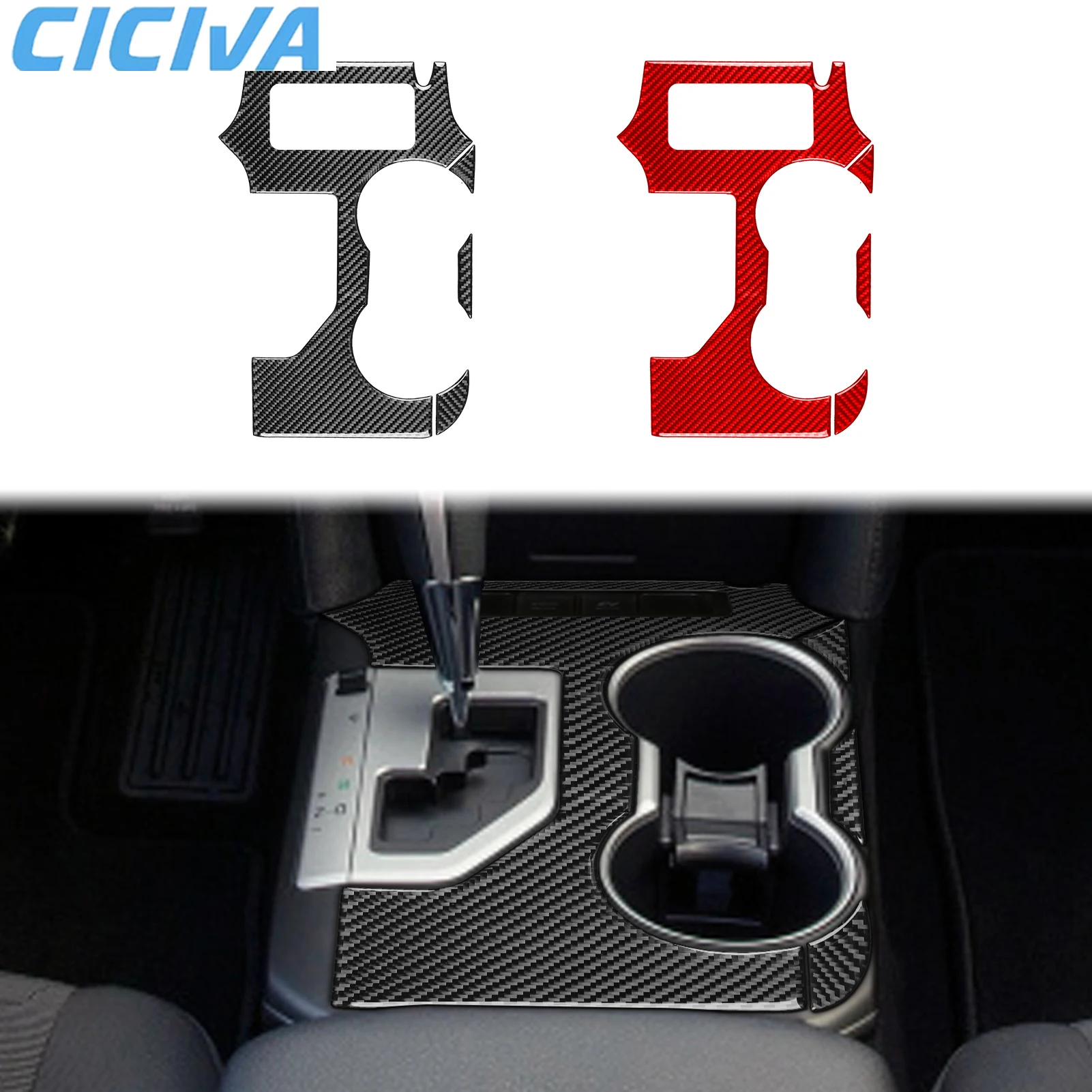 

For Toyota Camry XV50‌ 7th 2012-2014 Carbon Fiber Center Gear Shift Type B Interior Car Accessories Cover Decorative Stickers