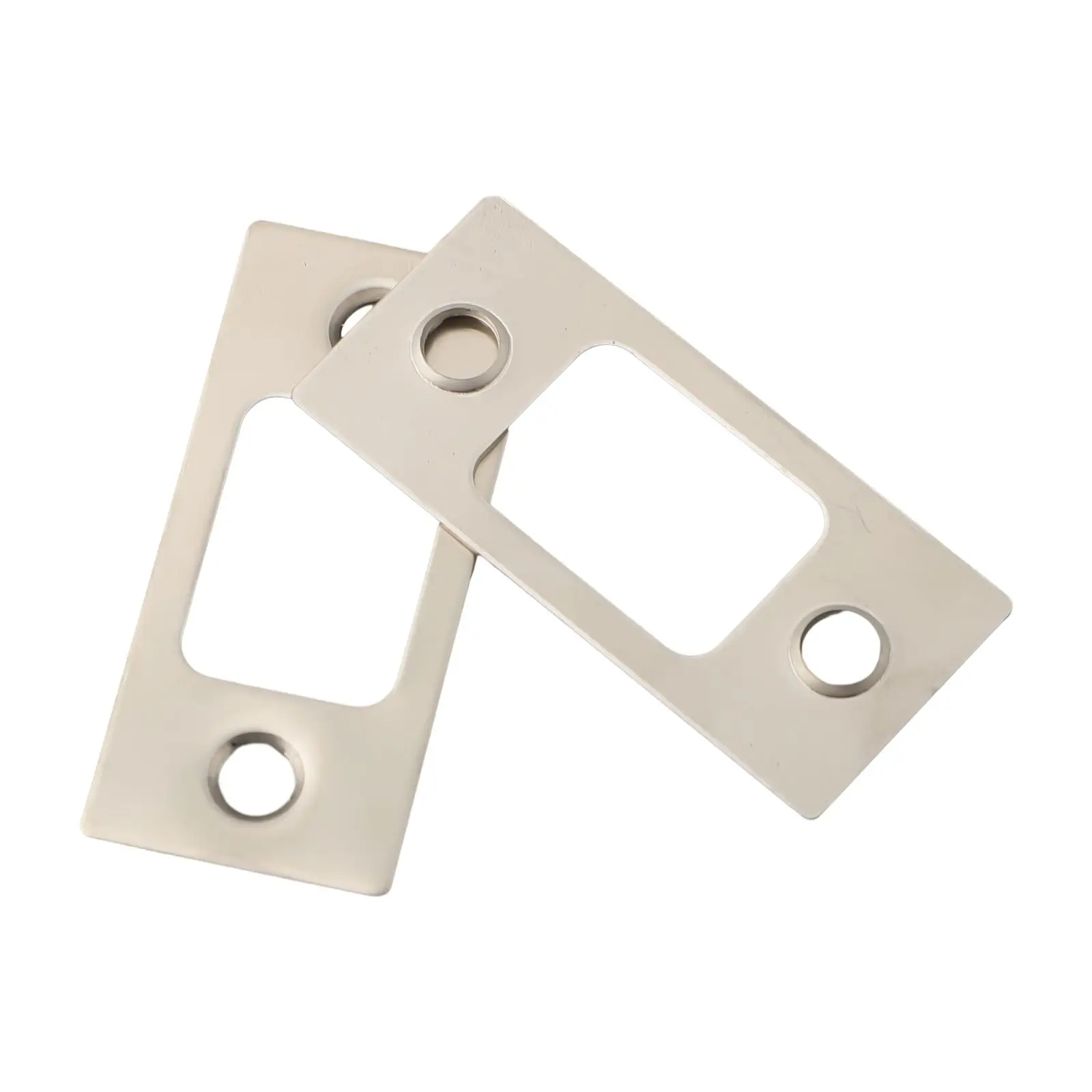 أمبير حمايتك 2 قطعة لوحة خلفية للباب من الفولاذ المقاوم للصدأ بقفل ديدبولت سترايك لقياسات أمنية مضافة #5