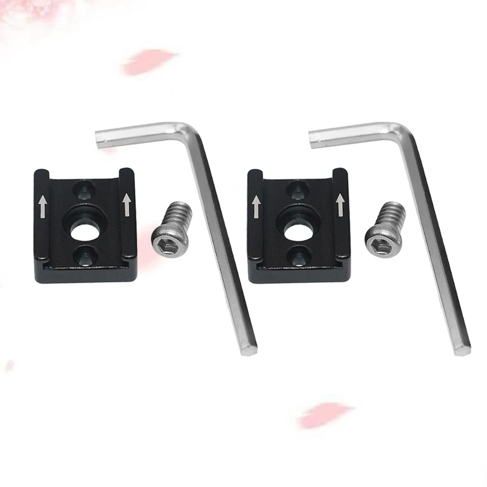 

2 Set Quick Release Hot Shoe Seat Cold Flash Mount Adapter Bracket Rabbit Cage Stand