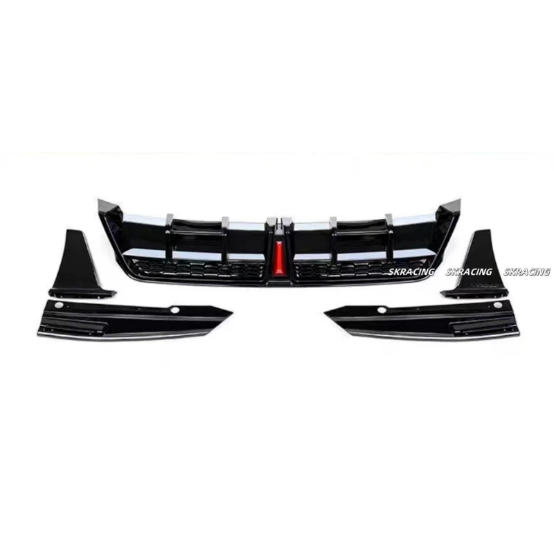 New Style Glossy Black Rear Bumper Diffuser Kit W/Light Fits Toyota Camry 2018-2024 SE XSE