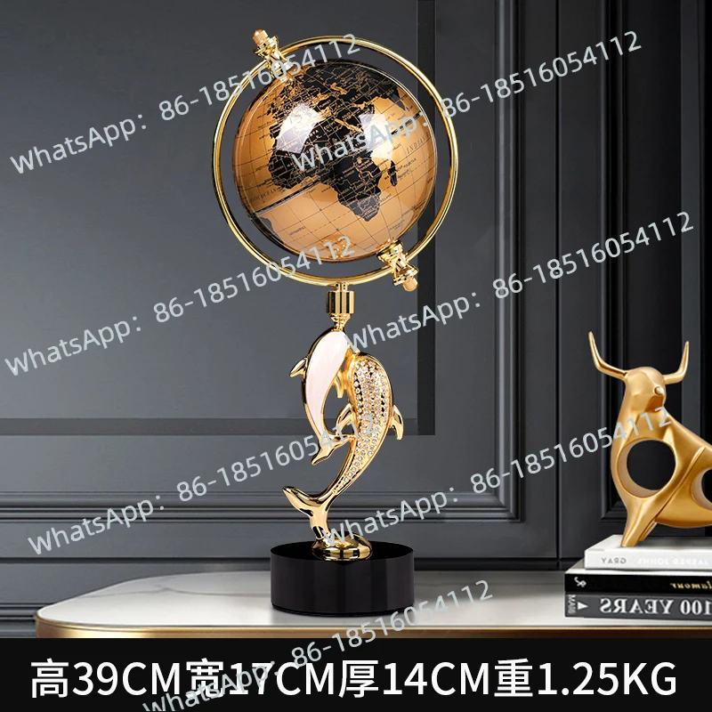 

Metal Globe Light Luxury High-end Office High-end Ornament Living Room High-end Atmospheric Decoration Gift