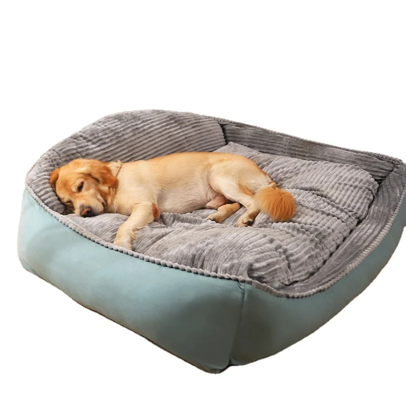 

Wholesale Custom Soft Plush Pet Product Beds & Accessories Luxury Human Size Dog Bed for Large Dogs