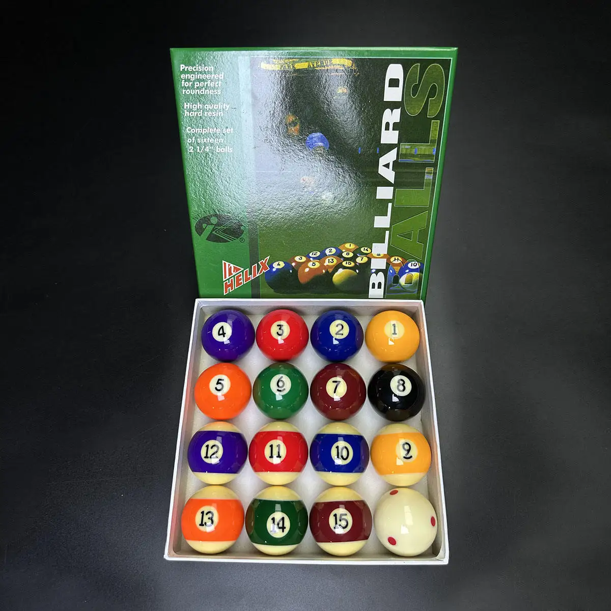 

Экономичный высококачественный 2-1/4 "57,2 мм, размер 16 шт./кор., смоляный бильярдный шар с шестью крапками, кий-шар