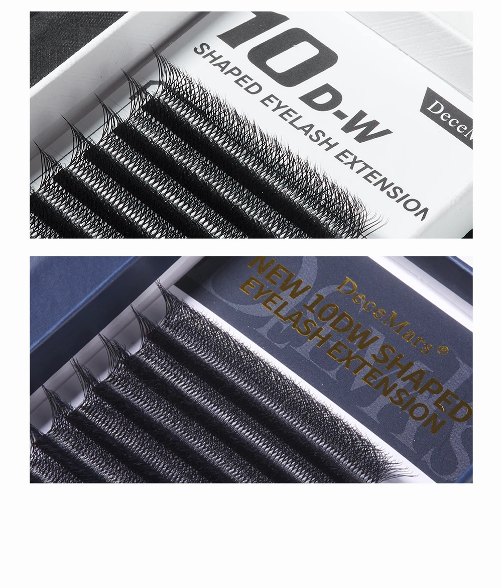 DeceMars 3DW/4DW/5DW/6DW/NEW 6DW/7DW/8DW/NEW 8DW/9DW/10DW/NEW 10DW رمش تمديد للمكياج