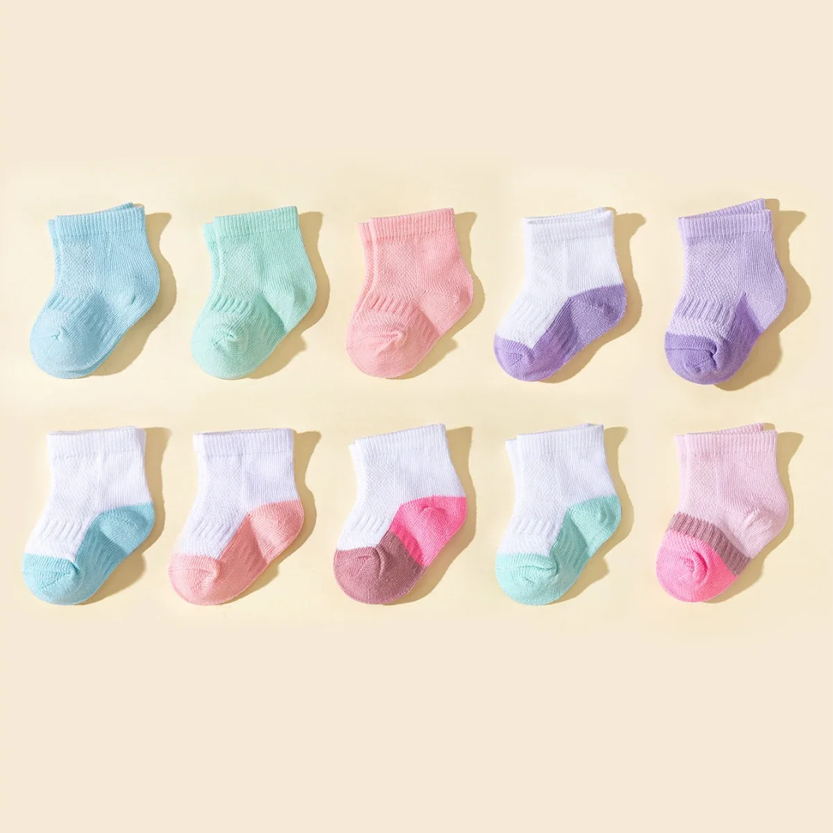 

10pairs/set 0-3Y Spring Summer Mesh Lace Socks for Newborn Feetwear Little Princess Short Sock Stocking Baby First Walker Sock