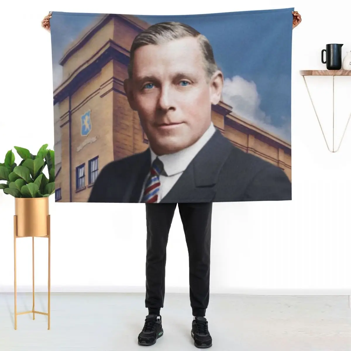 Bill Struth Legend of Ibrox Park Throw Blanket warm winter Softest Decorative Throw Camping Nap Retros Blankets