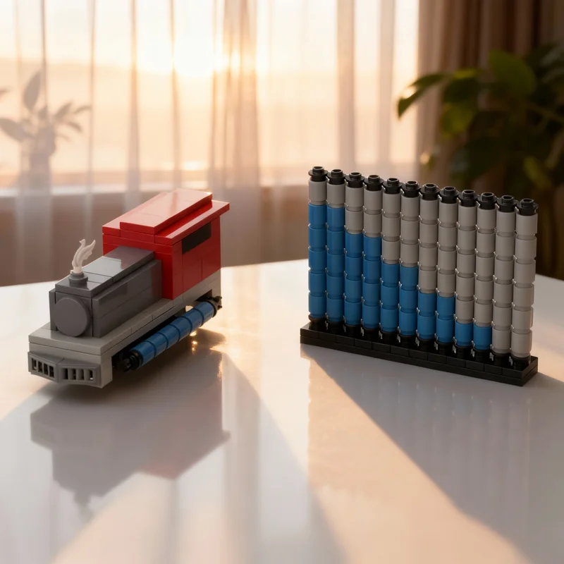 

Набор из 208 деталей: Модель паровоза MOC без рельсов, строительные блоки, архитектурная модель, рождественский подарок, творческая развивающая игрушка, идея для самостоятельной сборки