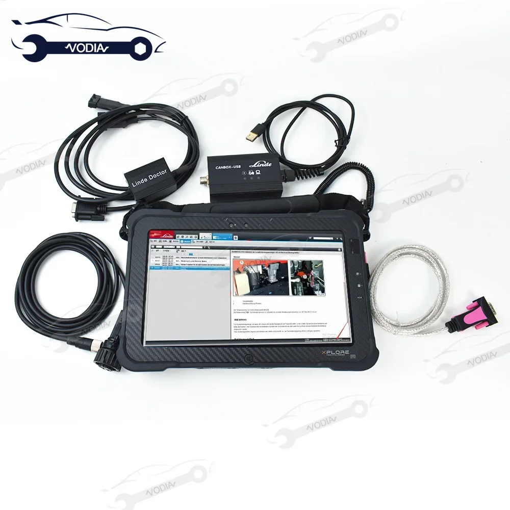 2024 For Linde Jungheinrich SH Linde canbox doctor pathfinder auto truck forklift Diagnostic scanner tool and Xplore Tablet