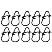 100pcs Snap Fishing Barrel Swivel Safety Snaps Hooks Matte Black Fishhook Fishing Tackle Box Accessory Tool Lures